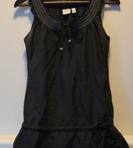 Esprit viscose sleeveless top. Black. S.